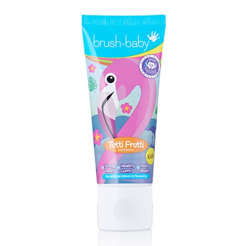 Brush-Baby Children's Tutti Frutti Toothpaste with Xylitol (3-6 Years) + New FlossBrush 3-6 years Brush-Baby Children's Tutti Frutti Toothpaste with Xylitol (3-6 Years) + New FlossBrush 3-6 years
